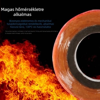 20 mm széles sárga viaszos rostos elektromos szigetelő szalag