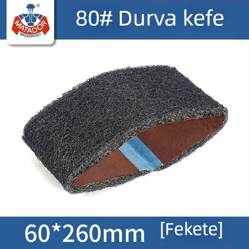 Sűrített levegős szalagcsiszoló szivacsos és vászon csiszolóövvel, 260×60 mm és 915×100 mm, fém megmunkálásra