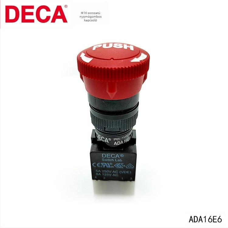 DECA ADA16E6-R22-C10R vészleállító gomb IP65
