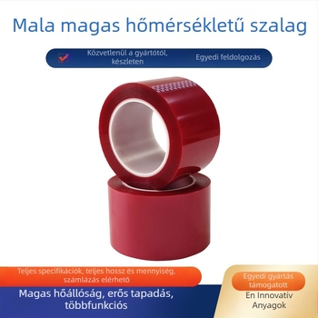 Piros PET Mylar szalag transzformátor-motorhoz, tűzálló magas hőmérsékletű poliészter szigetelő szalag, UL tanúsítvánnyal