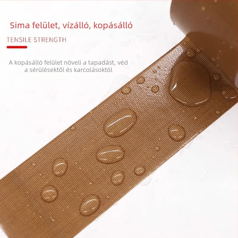 PTFE magas hőmérsékletű szalag, hőszigetelő és kopásálló, 13 mm × 10 m, vastagság 0,13 mm, magas hőmérsékletű szigetelés és tömítéshez