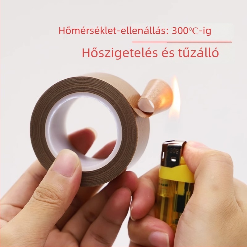 PTFE magas hőmérsékletű szalag, hőszigetelő és kopásálló, 13 mm × 10 m, vastagság 0,13 mm, magas hőmérsékletű szigetelés és tömítéshez
