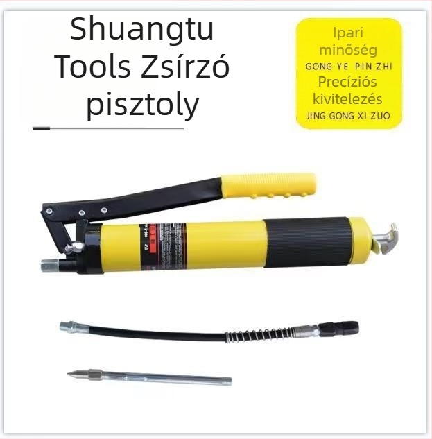 Double Camel kenőpisztoly kettős rudas mechanizmussal, 400–600 cm³ kapacitás, robbanásbiztos, kézi magasnyomású, ergonómikus