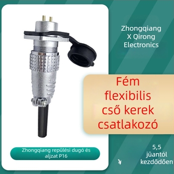 Masszív P16 repülődugó és aljzat, 2–4 vezetékes, négyzet alakú flanšs-szal és fedéllel, kör aljzat ipari gépekhez, férfi és női csatlakozó