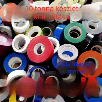 Fekete PVC elektromos szigetelő szalag, vízálló, lángálló, ultra vékony, kopásálló, nagy tekercs