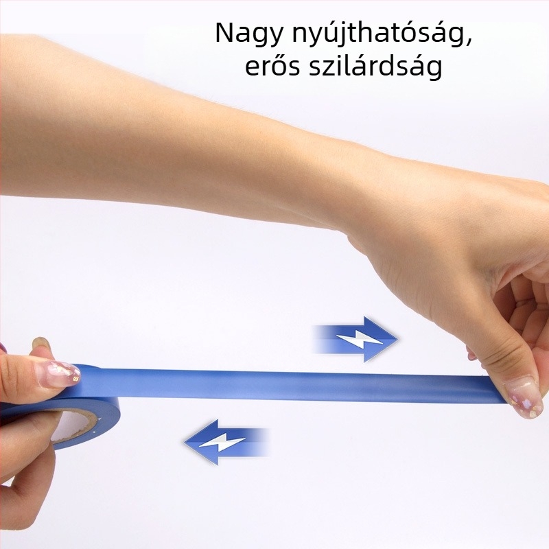 PVC elektromos szigetelő szalag, egyedi feldolgozás, fekete vízálló