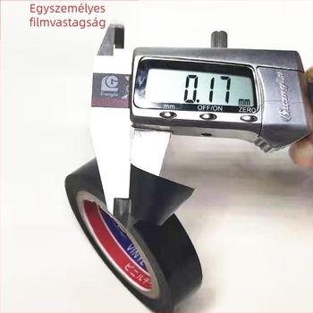 XY70 sor PVC elektromos szigetelő szalag, egyoldalas, 16 mm széles, 12-15 m hosszú, 0.16-0.17 mm vastagság, gumi ragasztó, -20°C-80°C, 600V