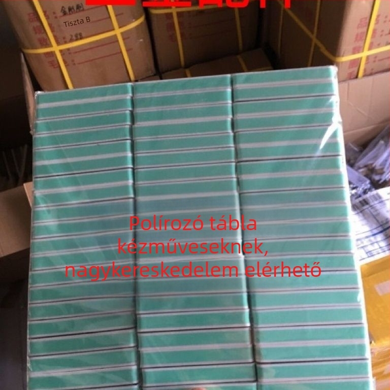 Nagy kétoldalas polírozótábla szivacsos csiszolópapírral fémhez, Bodhi gyöngyök, méhviasz, dió és ezüst ékszerek