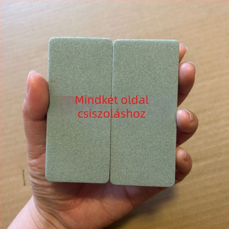 Nagy kétoldalas polírozótábla szivacsos csiszolópapírral fémhez, Bodhi gyöngyök, méhviasz, dió és ezüst ékszerek