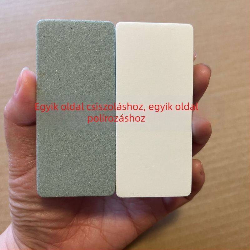 Nagy kétoldalas polírozótábla szivacsos csiszolópapírral fémhez, Bodhi gyöngyök, méhviasz, dió és ezüst ékszerek
