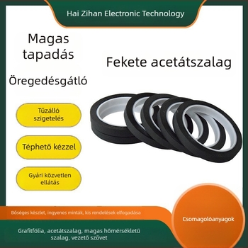 Tűzálló acetát szövet szalag elektromos izolációhoz, magas hőmérséklet-álló, kézzel téphető