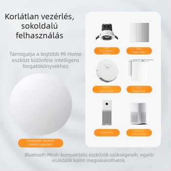 Bluetooth okos vezeték nélküli jelenet-panel gombbal és világítással, vezetékek nélkül
