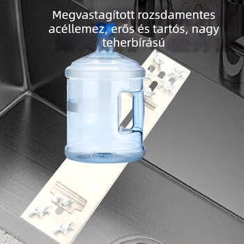 Rozsdamentes acél mosogatóhoz köszörűkő tartó, teleszkóposan állítható a konyhához