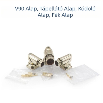 Siemens V90 szervomotorhoz 4-pin tápegység csatlakozó, 90°