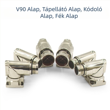 Siemens V90 szervomotorhoz 4-pin tápegység csatlakozó, 90°