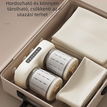 Új stílusú vezeték nélküli mini fehérneműmosógép kettős dobbal, hordozható és teljesen automata