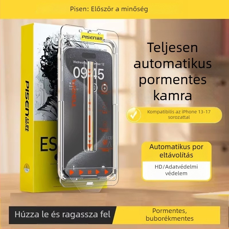 Pinsheng Edzett üveg kijelzővédő iPhone 17 Pro Max, 14, 13 — Anti-Peep, Teljes kijelző, HD