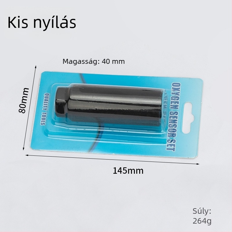 22 mm-es oxigén-szenzor és injektor eltávolító eszköz autóhoz, nyitott végű csatlakozóval