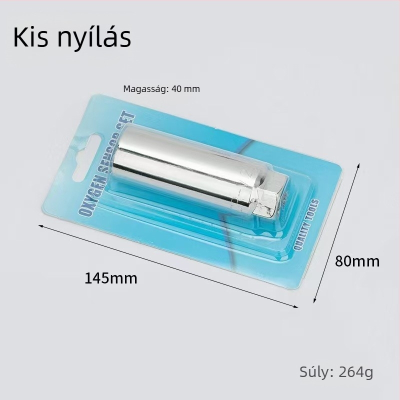 22 mm-es oxigén-szenzor és injektor eltávolító eszköz autóhoz, nyitott végű csatlakozóval