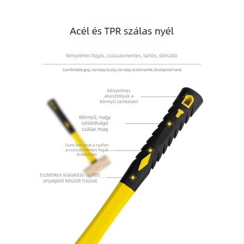 Robbanásbiztos, szikrámentes kalapács alumínium-bronz ötvözetből, szegeket húzó fej, tiszta réz kalapács