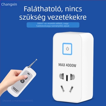 Távirányítós aljzatkapcsoló, 16 A, 4000 W