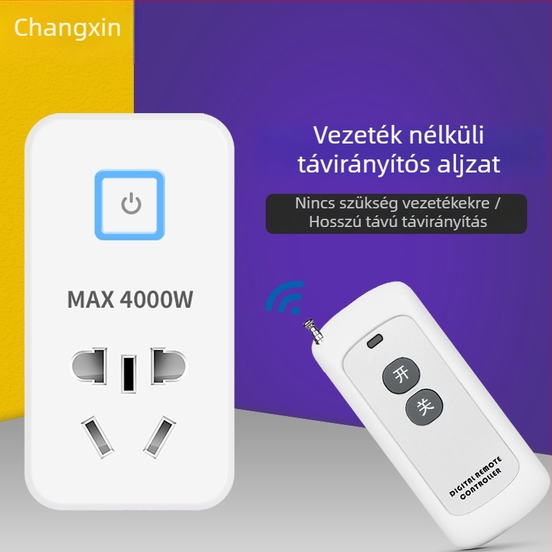 Távirányítós aljzatkapcsoló, 16 A, 4000 W