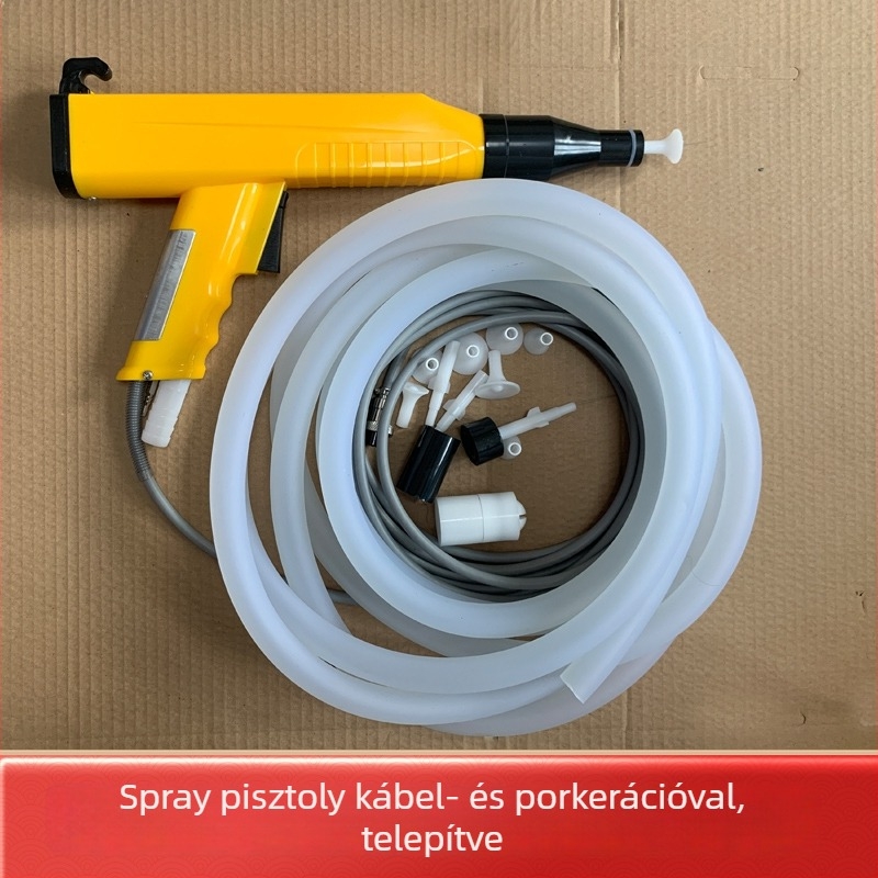 KCI elektrostatikus szórópisztoly, porbevonatos szórópisztoly, beépített elektrostatikus por bevonópisztoly, elektrostatikus bevonó kiegészítők