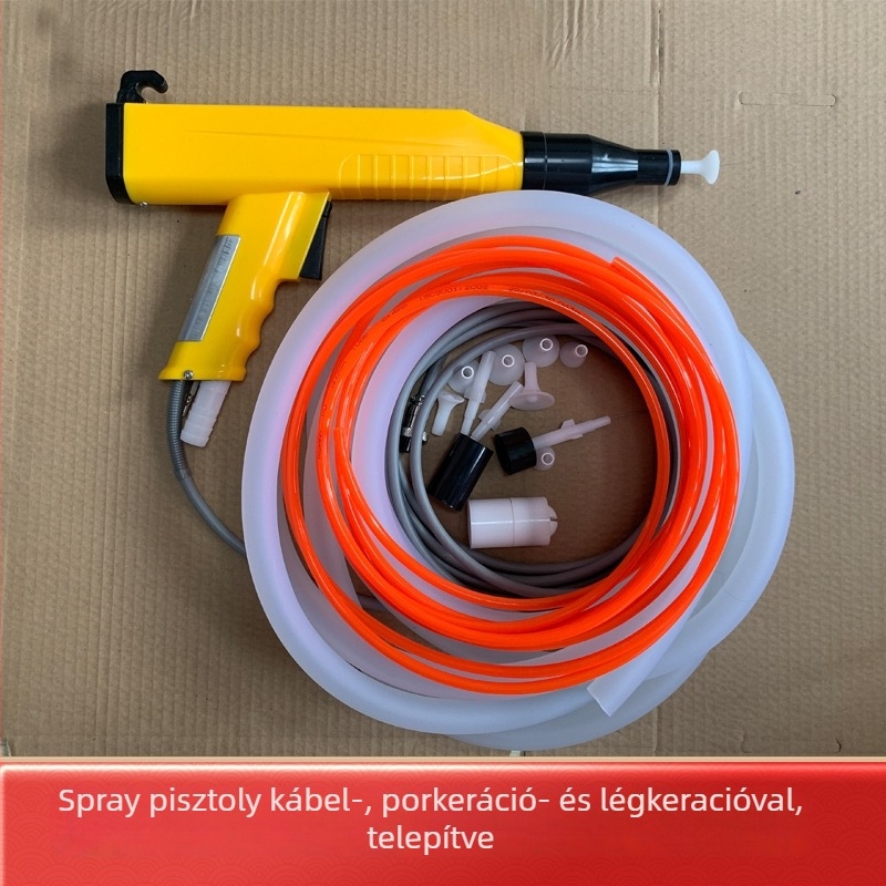KCI elektrostatikus szórópisztoly, porbevonatos szórópisztoly, beépített elektrostatikus por bevonópisztoly, elektrostatikus bevonó kiegészítők