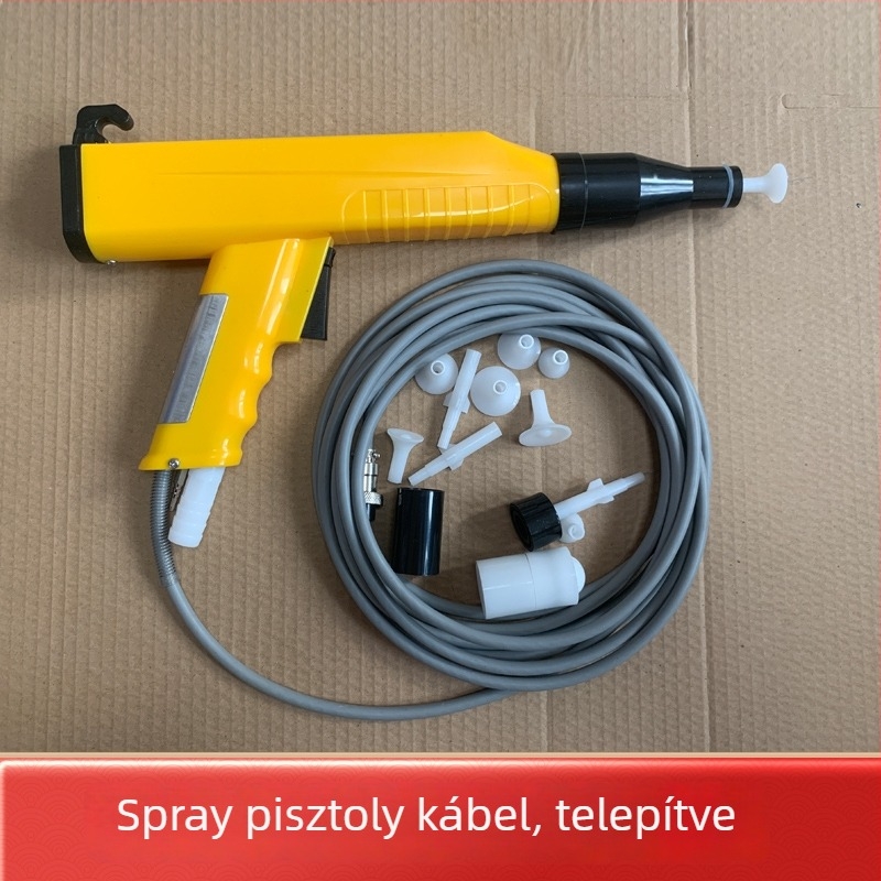 KCI elektrostatikus szórópisztoly, porbevonatos szórópisztoly, beépített elektrostatikus por bevonópisztoly, elektrostatikus bevonó kiegészítők