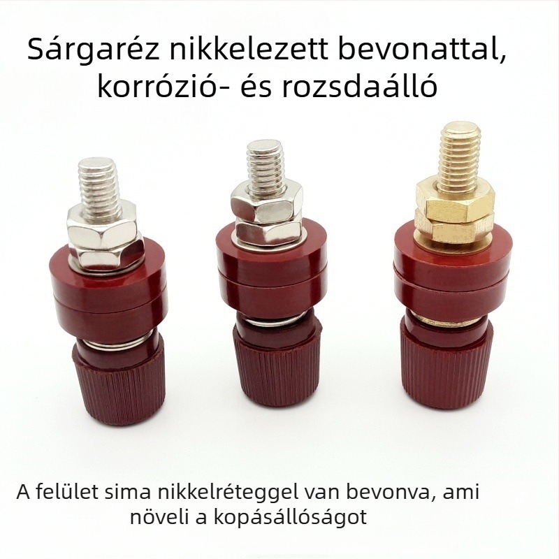 JS-555 M8 Vasmagos terminál blokk vas-nikkel bevonattal