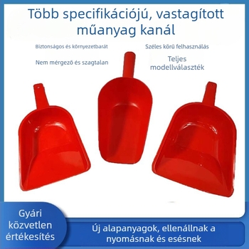 Műanyag etetőkanál sertések számára, vastagított kivitel