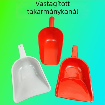 Műanyag etetőkanál sertések számára, vastagított kivitel