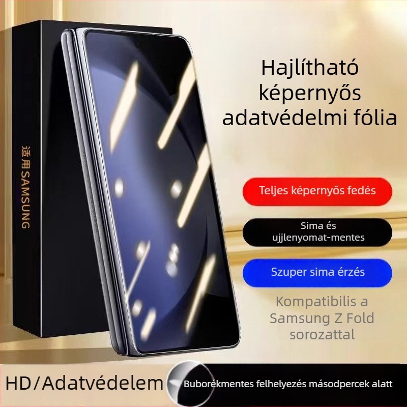 Samsung Z Fold7/Fold8-hoz edzett üveg előlapi védő, magánélet-védelmi funkció, vékony él, W26