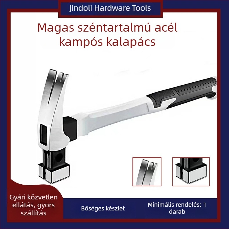 Zindori ácskalapács hosszú nyele, magas széntartalmú acél