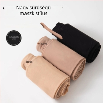 Ananászmintás nyári vékony harisnya, nude szín, UV-védelem, anti-szálakadási védelem, csúszásmentes, lábformázó