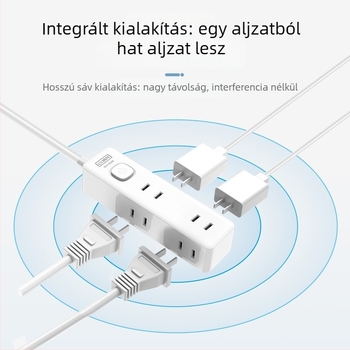 Qingfeng hosszabbító tápelosztó 1,5 m-es kábellel, 6 aljzattal