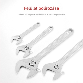 12 hüvelykes állítható csavarkulcs, ipari minőségű, sokoldalú kézi szerszám