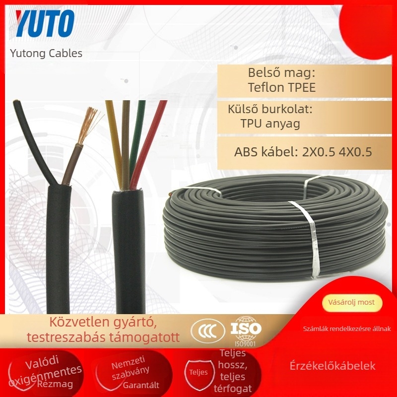 TPU/TPR külső burkolatú szenzor-kábel, vezetőlánc-kábelhez