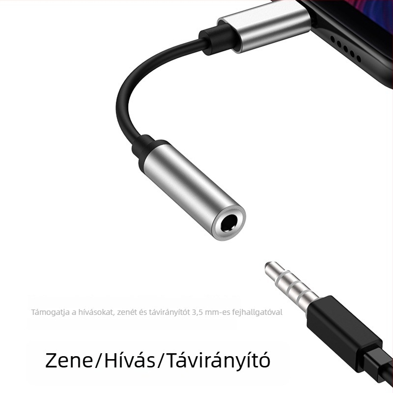 Type-C rol 3,5 mm-es audio DAC dekóder adapter, ALC5686 chip, zenehallgatáshoz és hívásokhoz, ultra tiszta hang