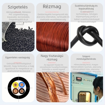 Robotporszívó dokkoló kábel terminálcsatlakozókkal