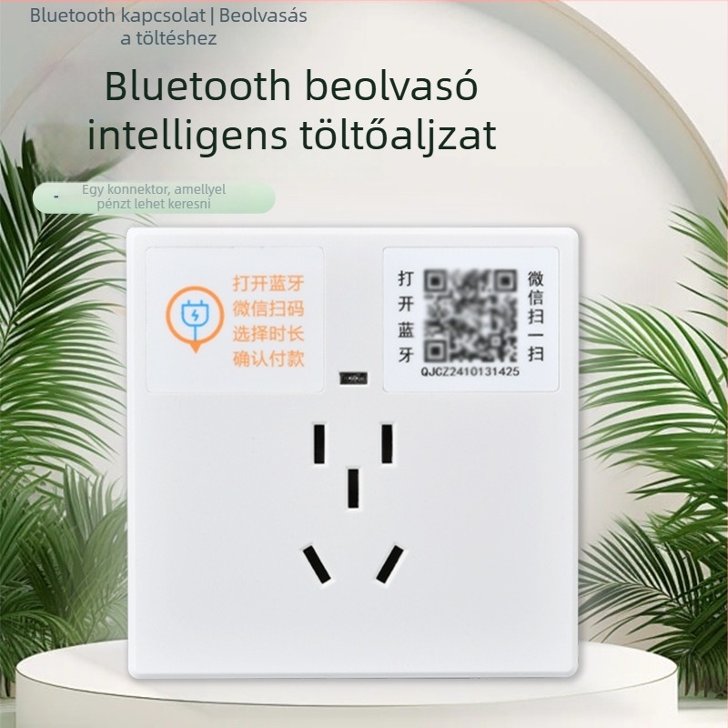 Intelligens Bluetooth QR-kódos töltőaljzat elektromos kerékpárhoz, Wi-Fi nélkül, megosztott töltés közösségben és gyárban