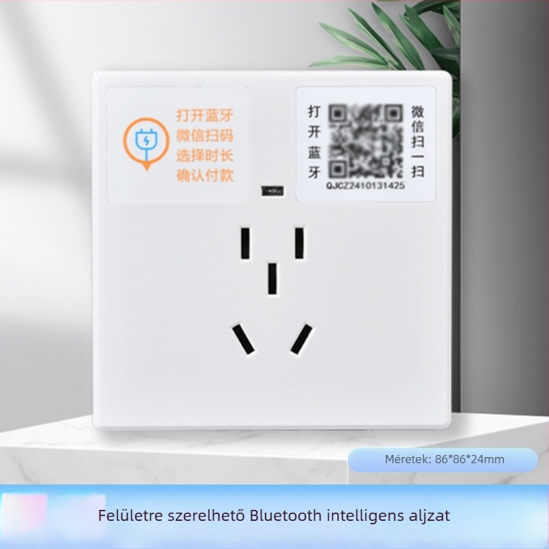 Intelligens Bluetooth QR-kódos töltőaljzat elektromos kerékpárhoz, Wi-Fi nélkül, megosztott töltés közösségben és gyárban
