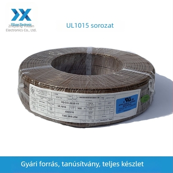 UL1015 többfunkciós elektromos vezeték, testreszabott feldolgozás, 18 AWG