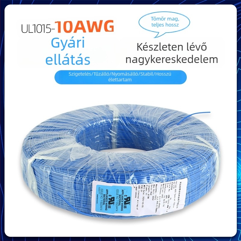 UL1015 többfunkciós elektromos vezeték, testreszabott feldolgozás, 18 AWG