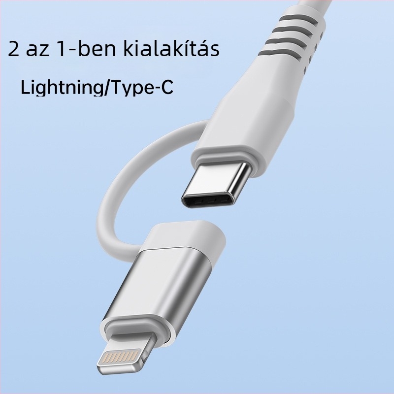 2 az 1-ben USB-C-hez 3,5 mm-es audio adapter Apple készülékekhez beszélgetésekhez és zenehallgatáshoz