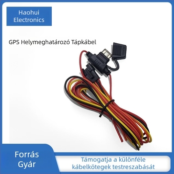 GPS nyomkövető tápellátó hosszabbító kábel SM4, 4-vezetékes járművekhez