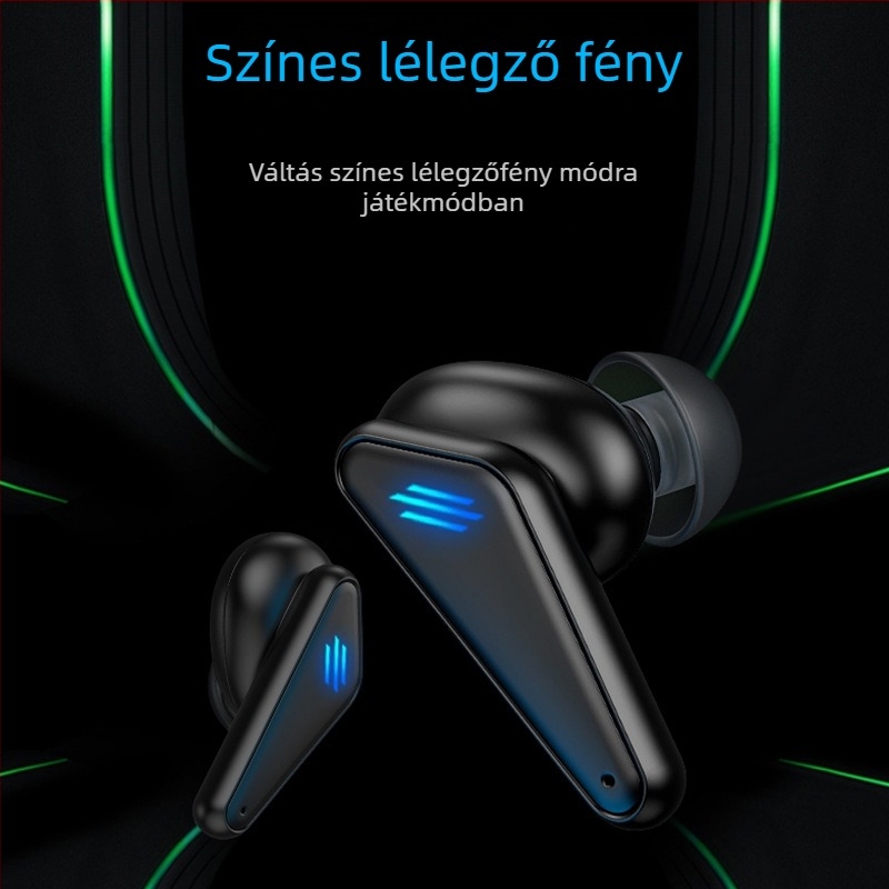 K55 gaming vezeték nélküli fülhallgató alacsony késleltetéssel, Bluetooth, hosszú üzemidő, zajcsökkentés, in-ear dizájn