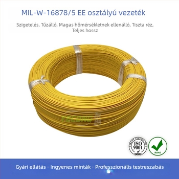 MIL-W-16878/5 EE PTFE magas hőmérséklet-álló elektronikus vezeték, 1 vezető, 16 AWG, 600V