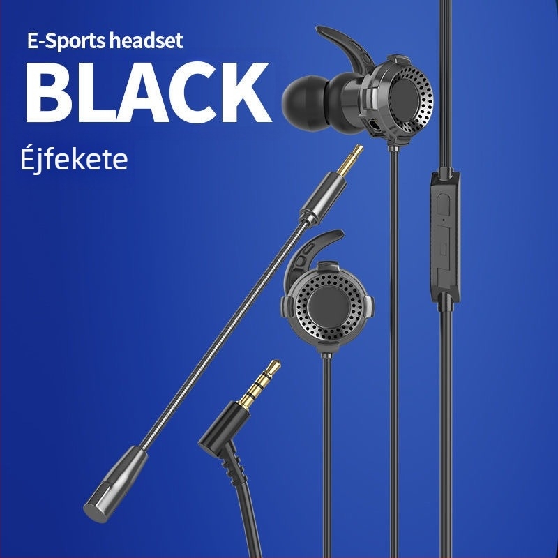 XG-120 Woze vezetékes gaming headset, inline vezérlővel, in-ear, 3,5 mm, kompatibil Android és PC