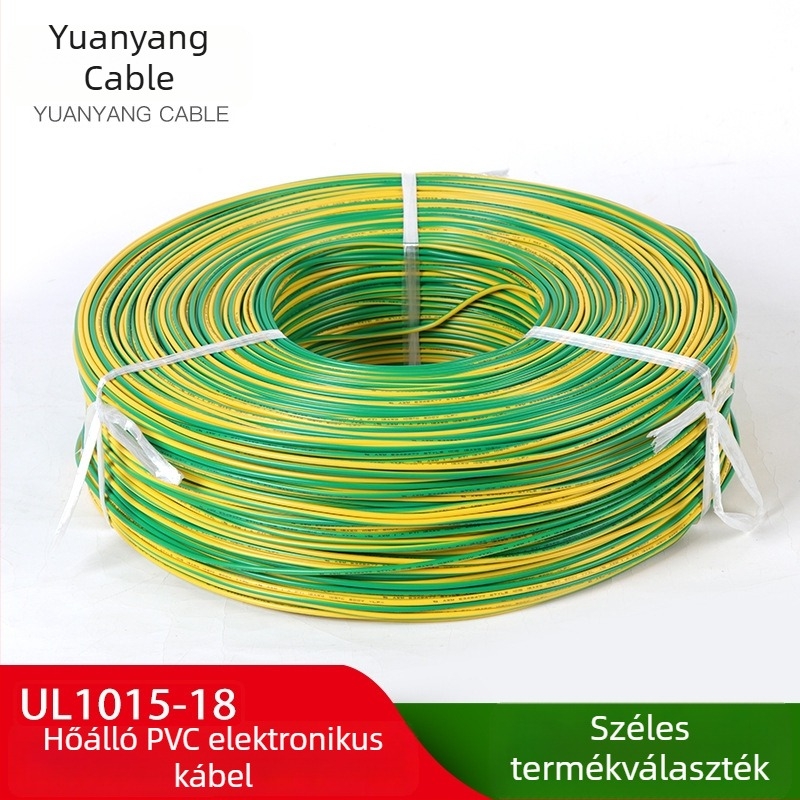 UL-tanúsítvánnyal rendelkező 18 AWG hőálló elektronikai vezeték belső elektromos berendezésekhez, kopásálló
